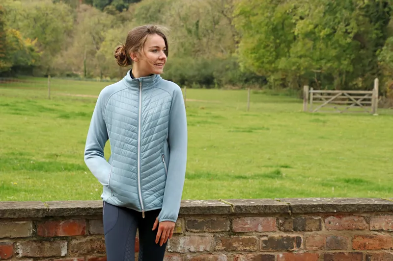 Hy Equestrian Synergy Sync Lightweight Padded Jacket - Aqua-2